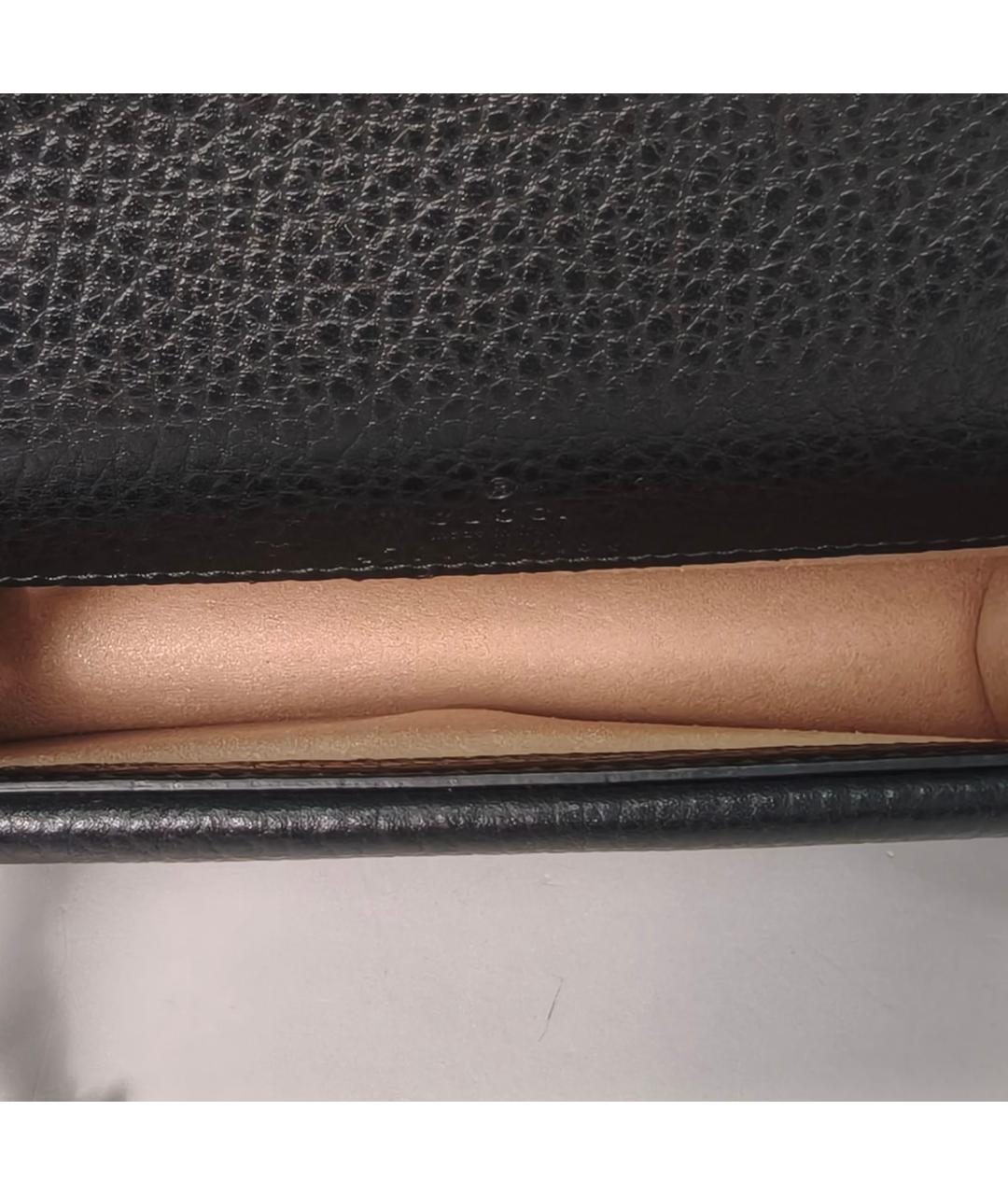 GUCCI Черная кожаная сумка через плечо, фото 8