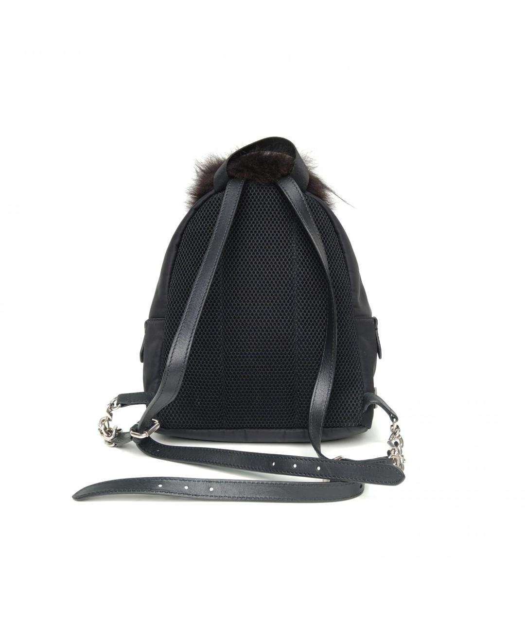 FENDI Черный тканевый рюкзак, фото 4