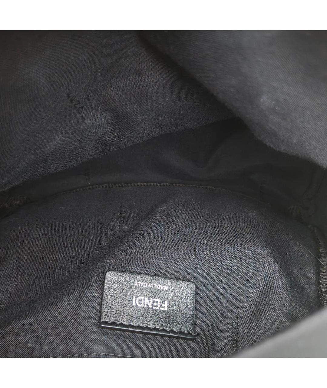 FENDI Черный тканевый рюкзак, фото 7
