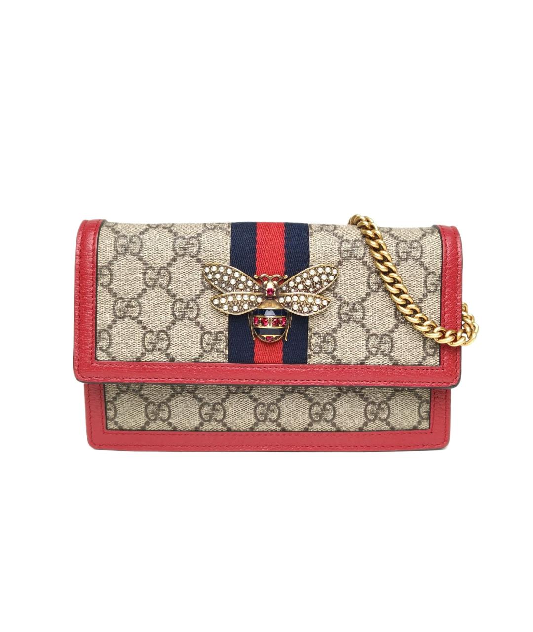 GUCCI Красная сумка через плечо, фото 10