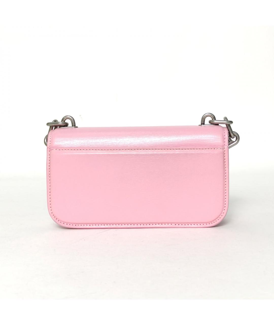 BALENCIAGA Розовая кожаная сумка через плечо, фото 4