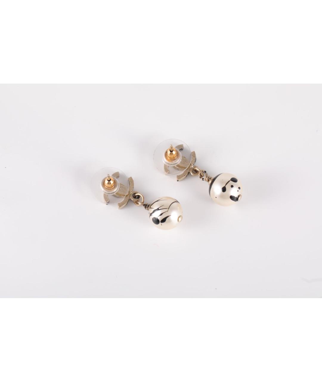 CHANEL Серебряные металлические серьги, фото 5