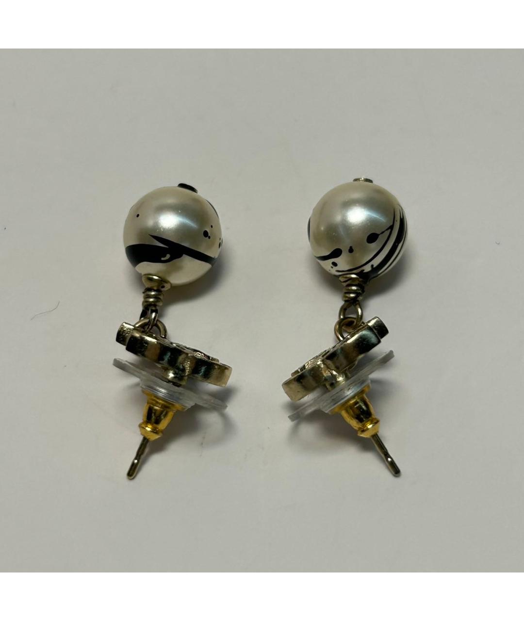 CHANEL Серебряные металлические серьги, фото 9