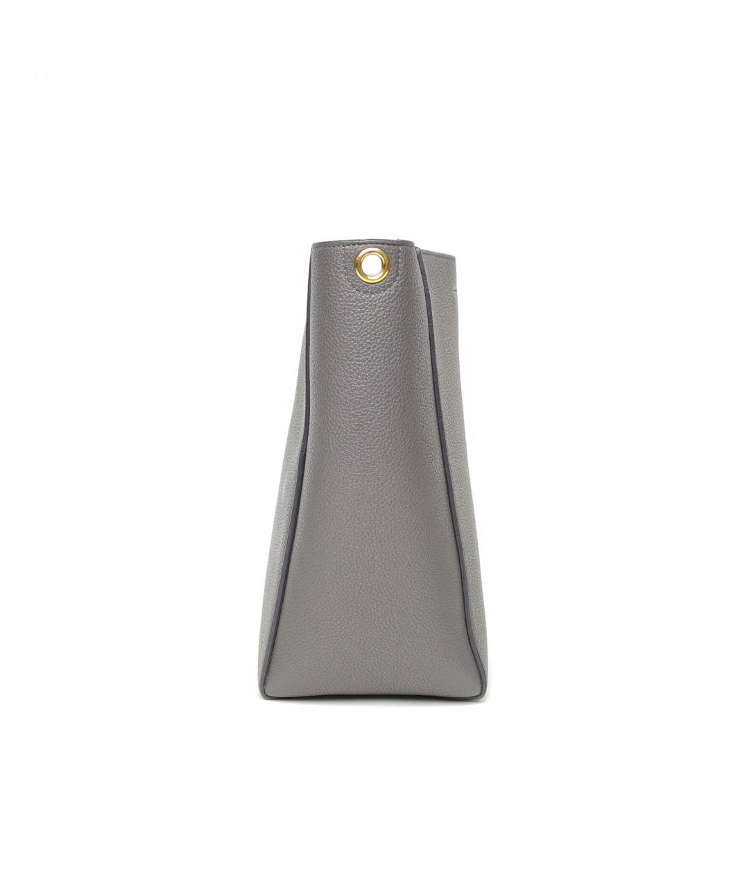 CELINE Серая кожаная сумка через плечо, фото 5
