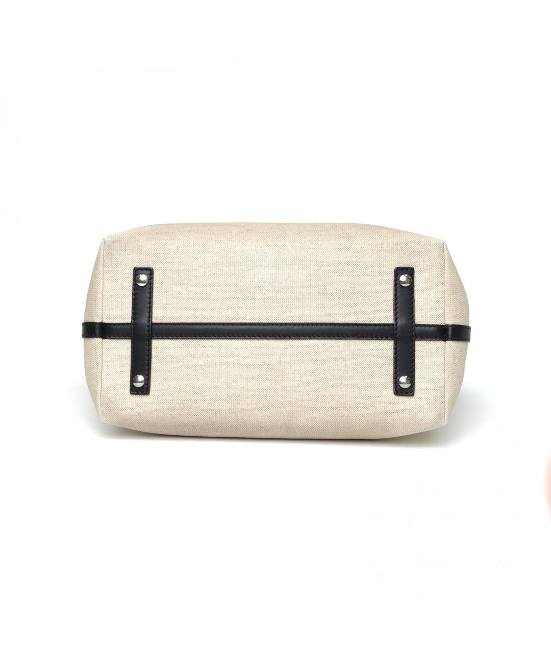BURBERRY Бежевая тканевая сумка тоут, фото 7