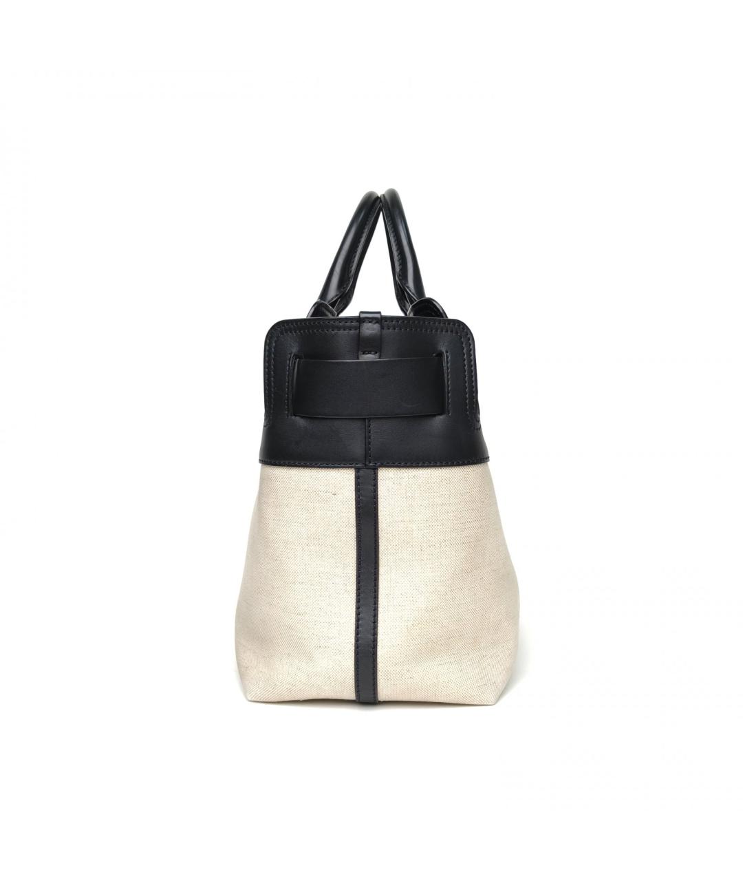 BURBERRY Бежевая тканевая сумка тоут, фото 5