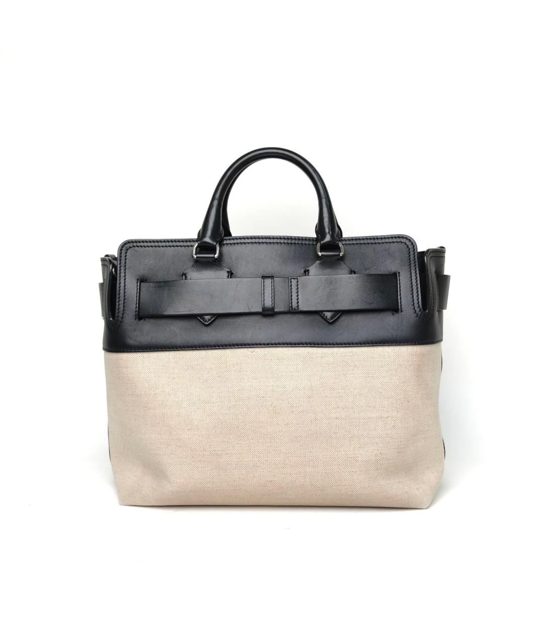 BURBERRY Бежевая тканевая сумка тоут, фото 4