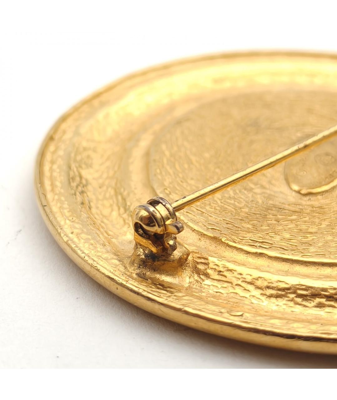 CHANEL Золотая металлическая булавка / брошь, фото 4