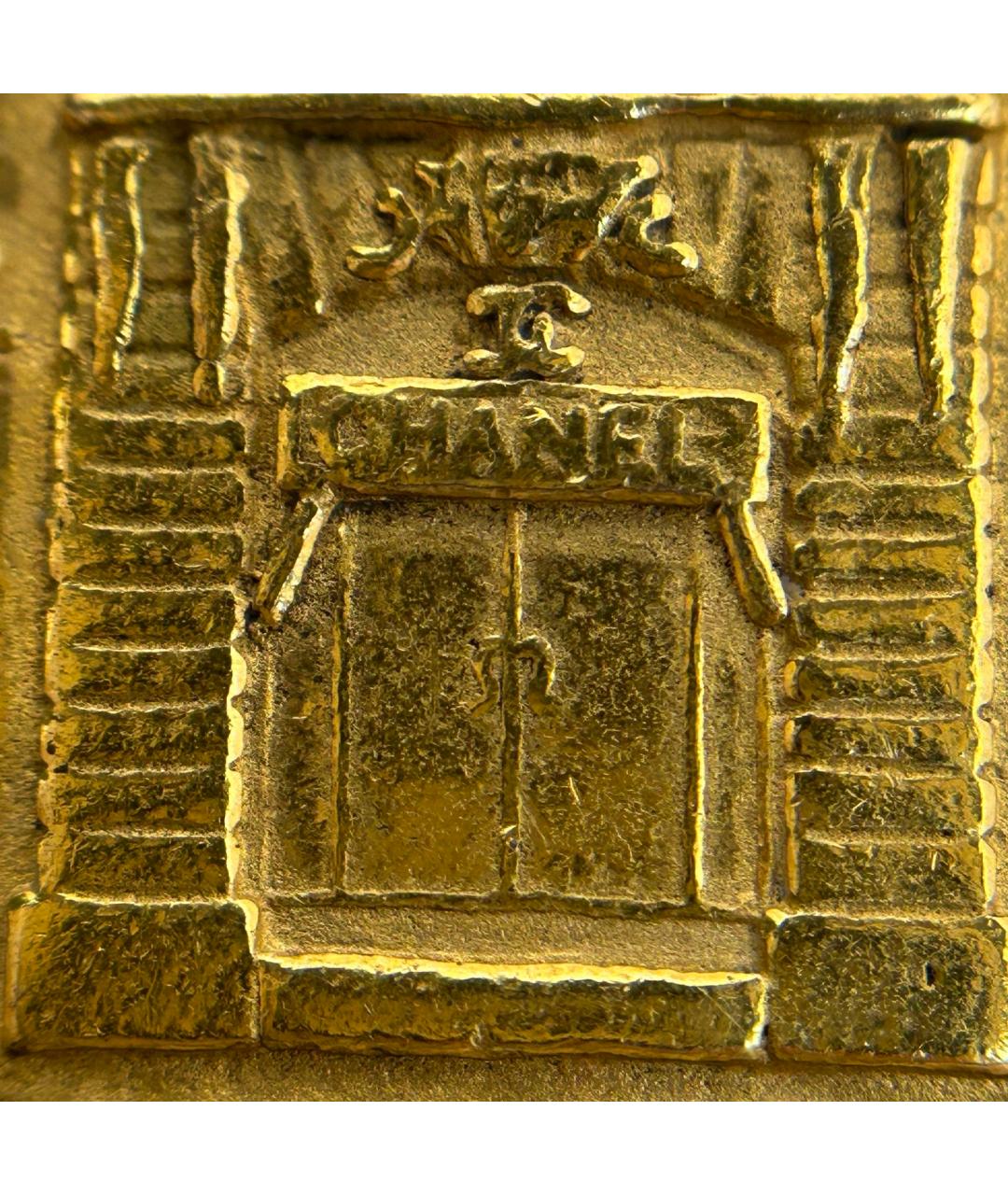CHANEL Золотая металлическая булавка / брошь, фото 8