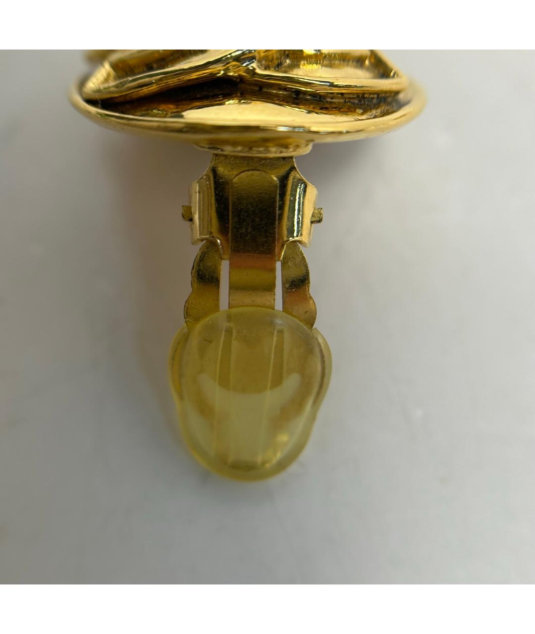 CHANEL Золотые металлические клипсы, фото 8