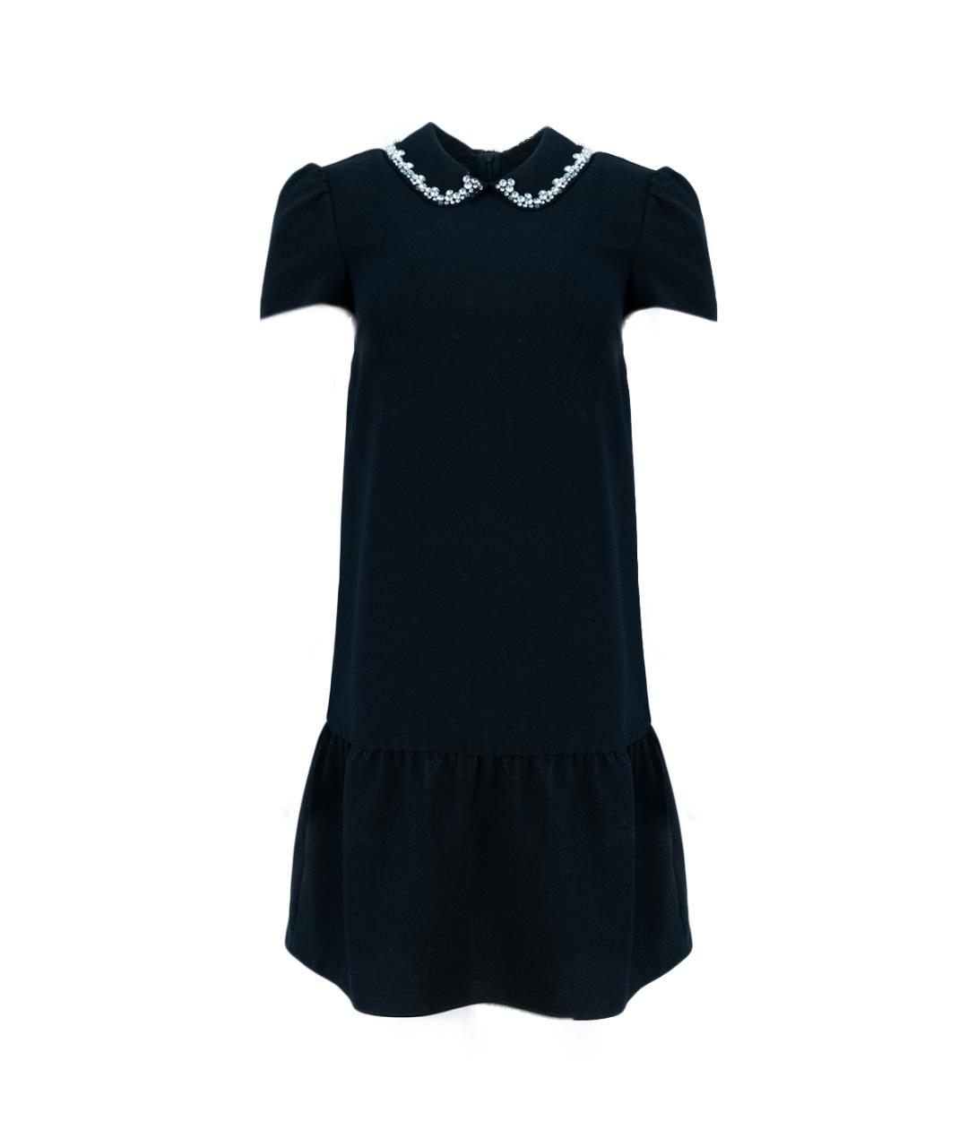 RED VALENTINO Черное повседневное платье, фото 6