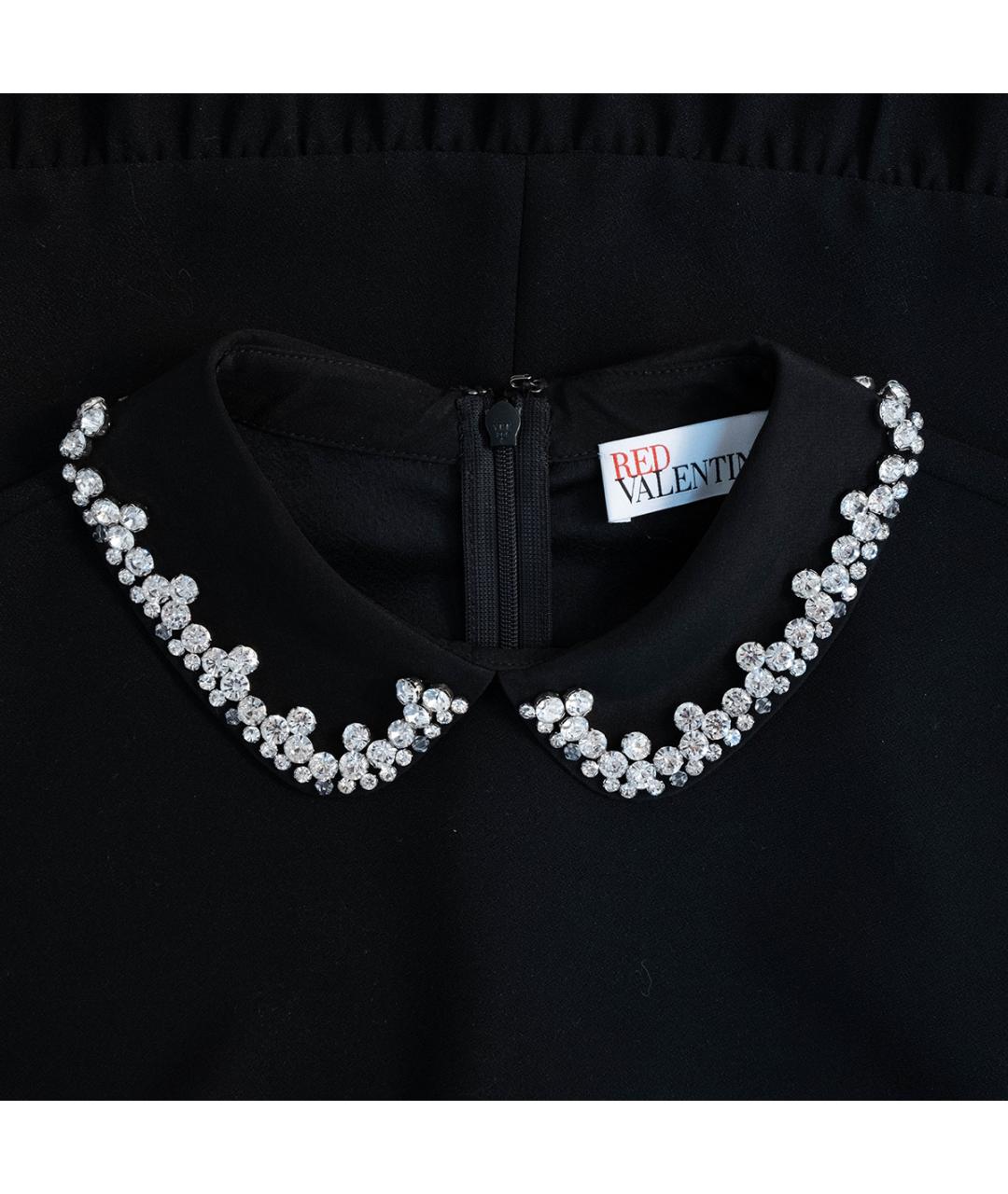 RED VALENTINO Черное повседневное платье, фото 3