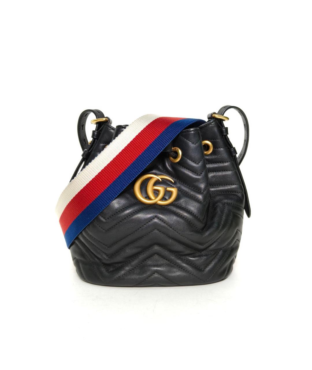 GUCCI Черная кожаная сумка через плечо, фото 2