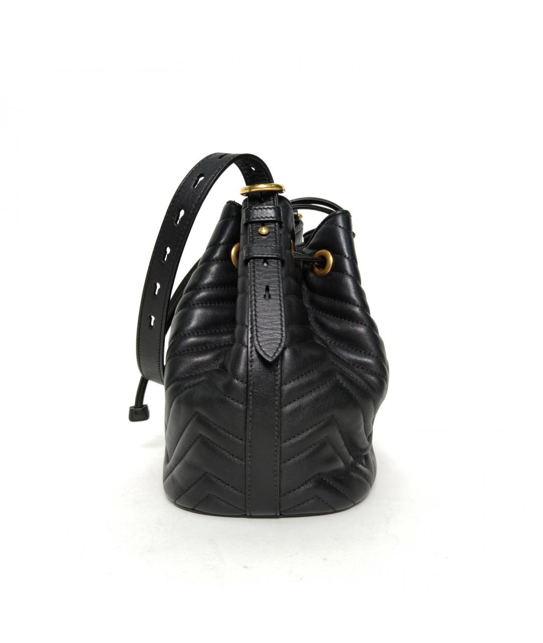 GUCCI Черная кожаная сумка через плечо, фото 3