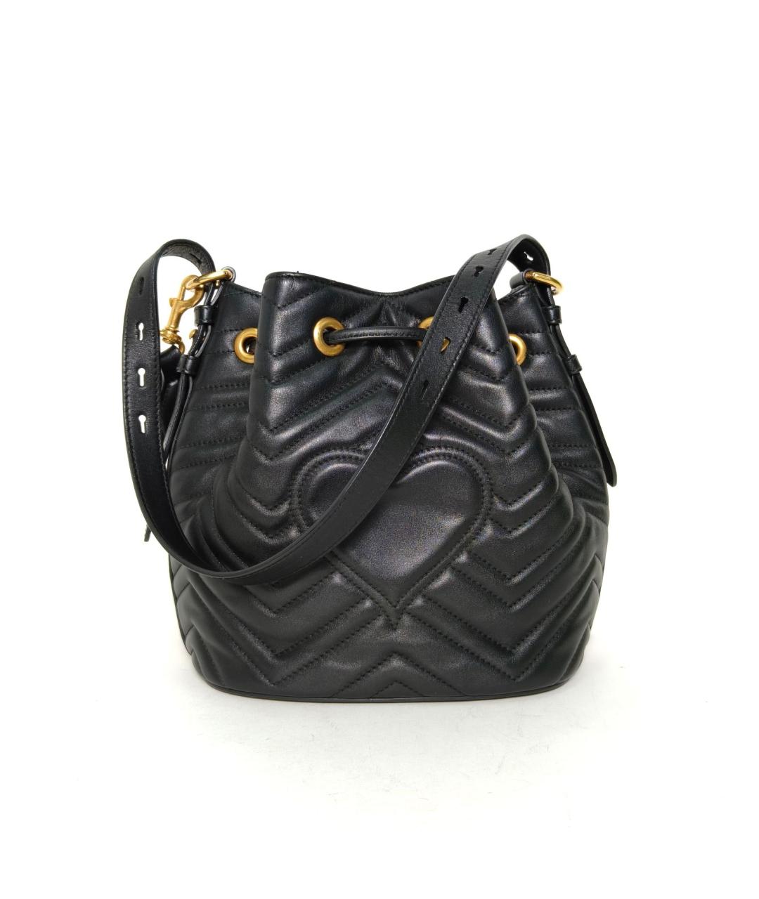 GUCCI Черная кожаная сумка через плечо, фото 4