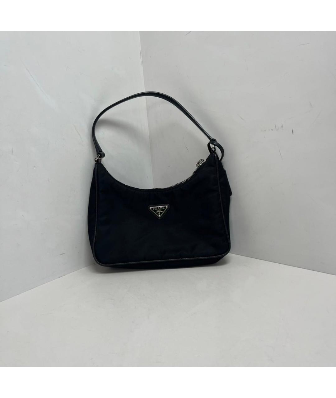 PRADA Черная тканевая сумка через плечо, фото 9