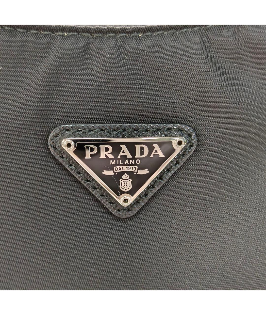 PRADA Черная тканевая сумка через плечо, фото 4