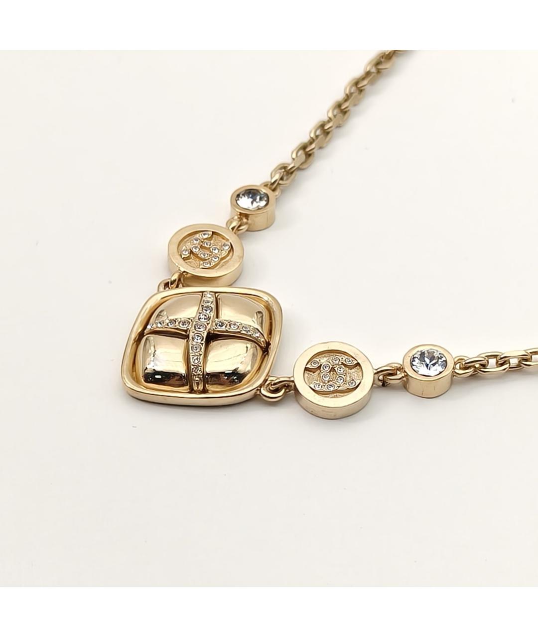 CHANEL Золотое металлическое колье, фото 4