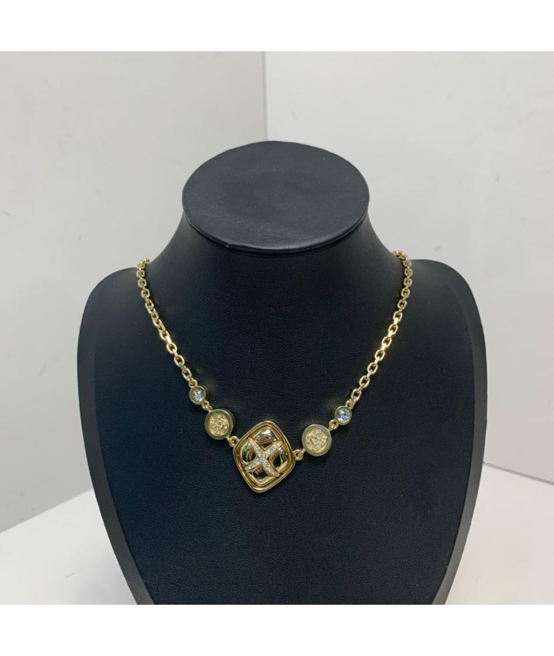 CHANEL Золотое металлическое колье, фото 9