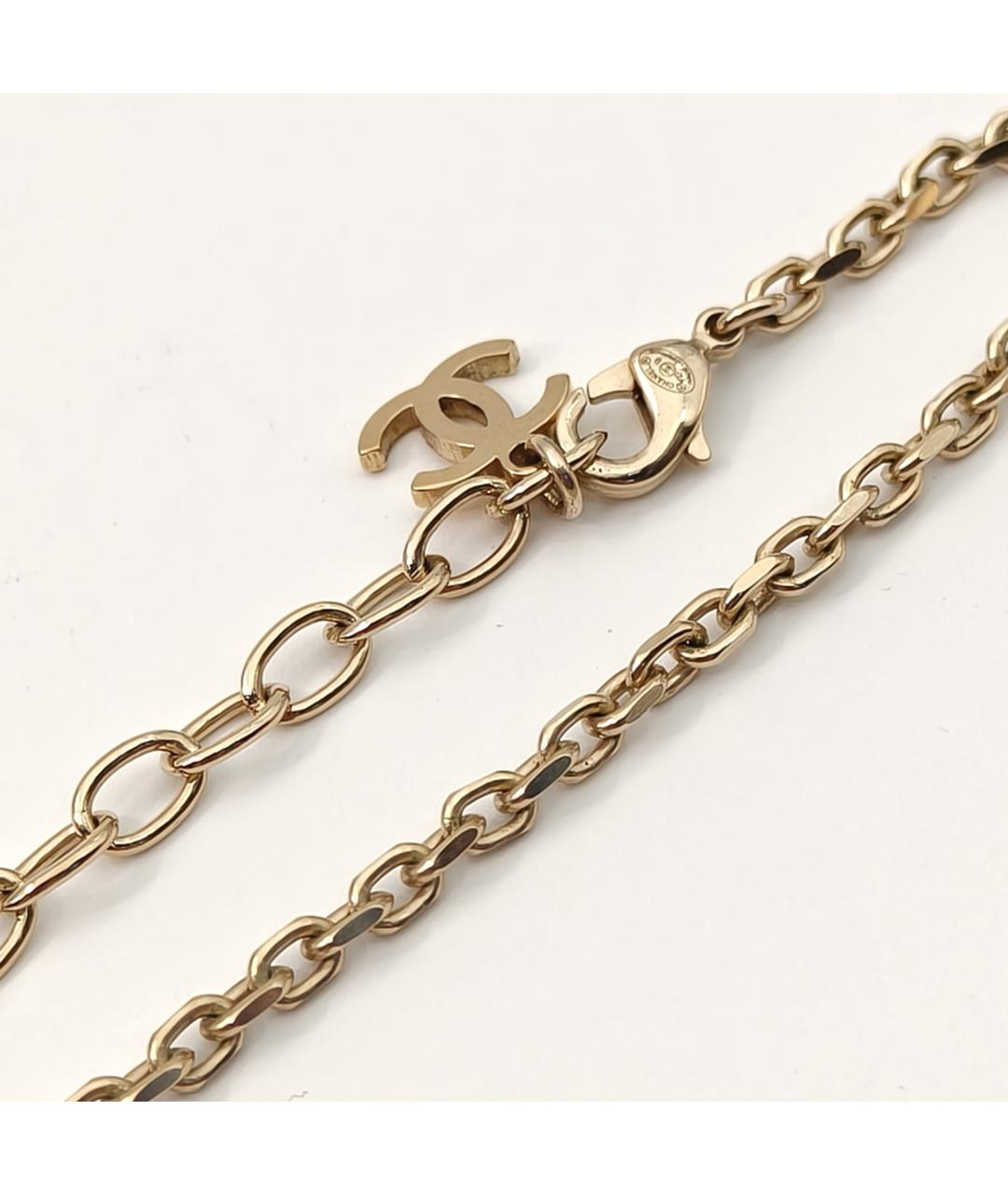 CHANEL Золотое металлическое колье, фото 6