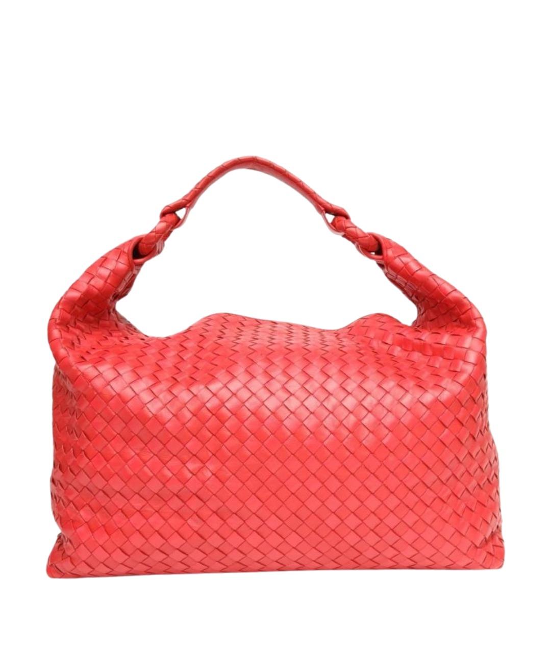 BOTTEGA VENETA Красная кожаная сумка через плечо, фото 1