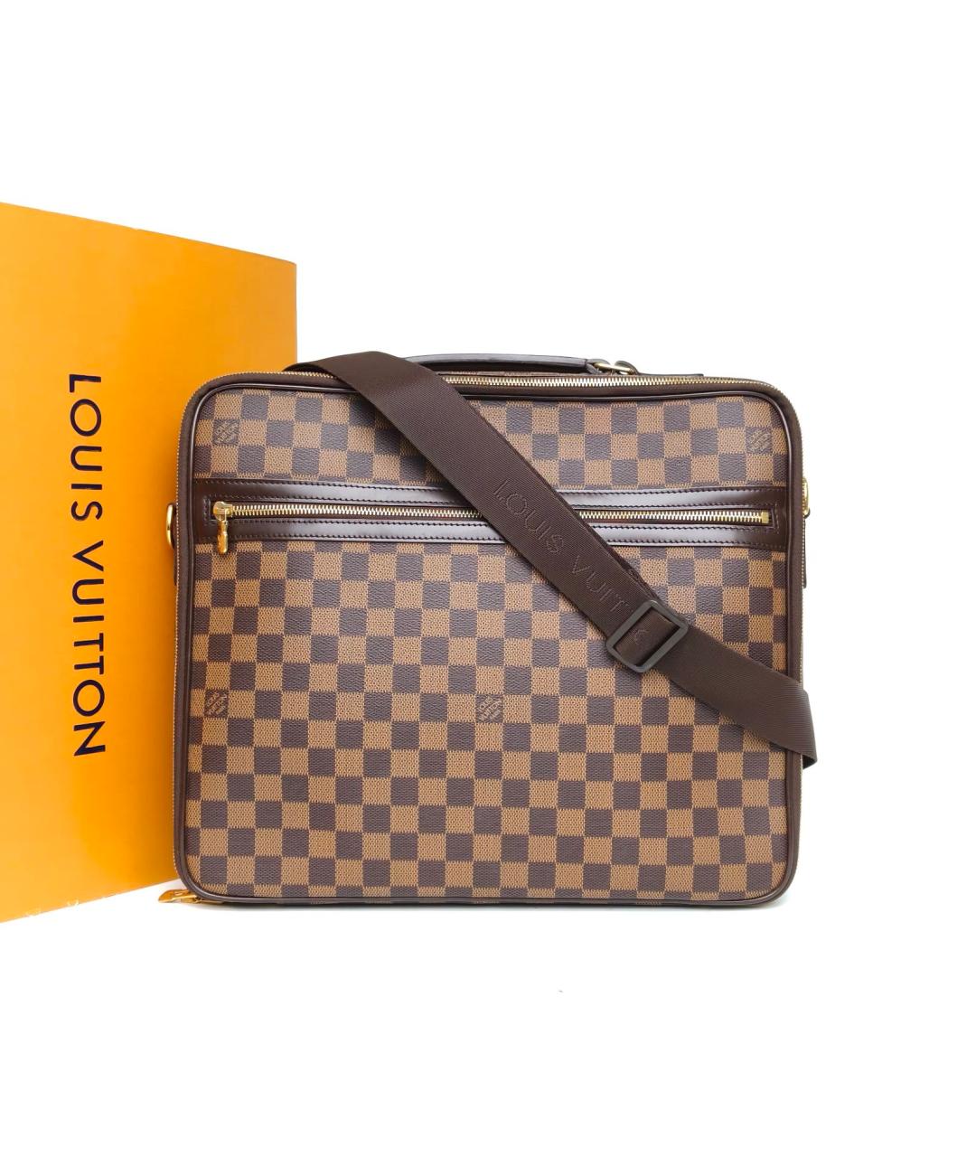 LOUIS VUITTON Коричневая сумка на плечо, фото 8