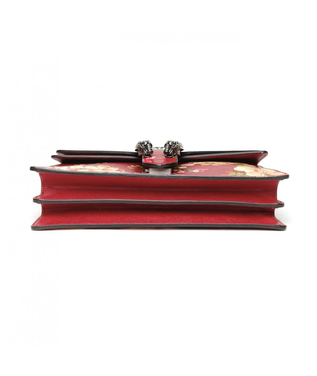 GUCCI Бордовая кожаная сумка через плечо, фото 6