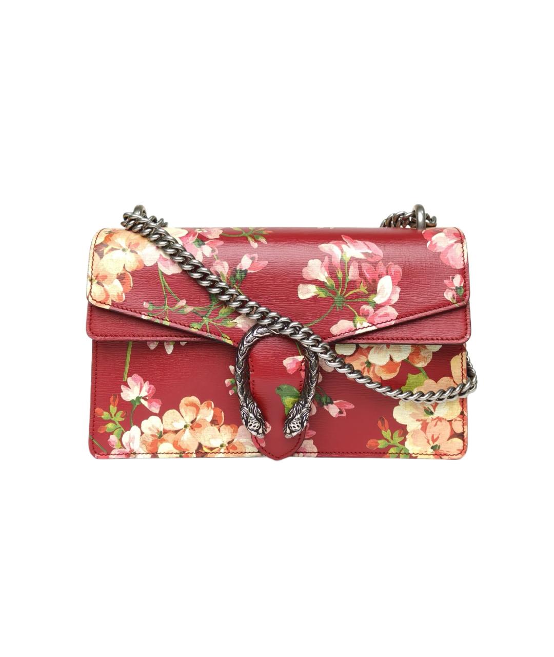 GUCCI Бордовая кожаная сумка через плечо, фото 10