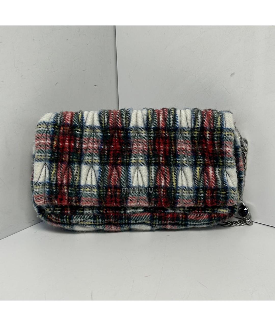 MIU MIU Мульти шерстяная сумка через плечо, фото 9