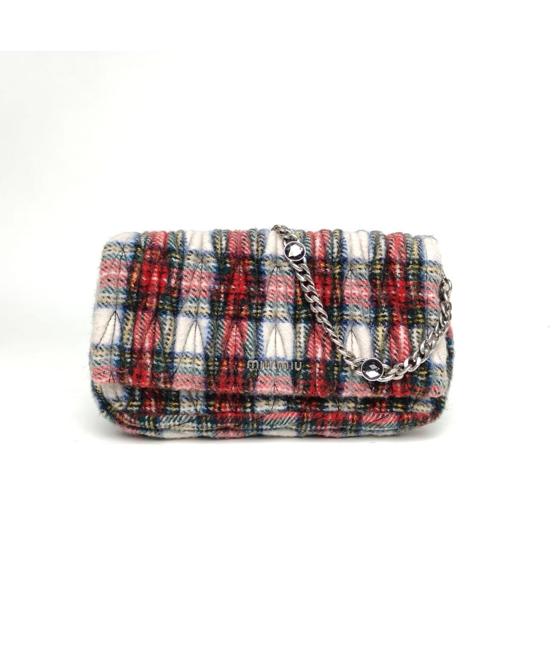 MIU MIU Мульти шерстяная сумка через плечо, фото 2