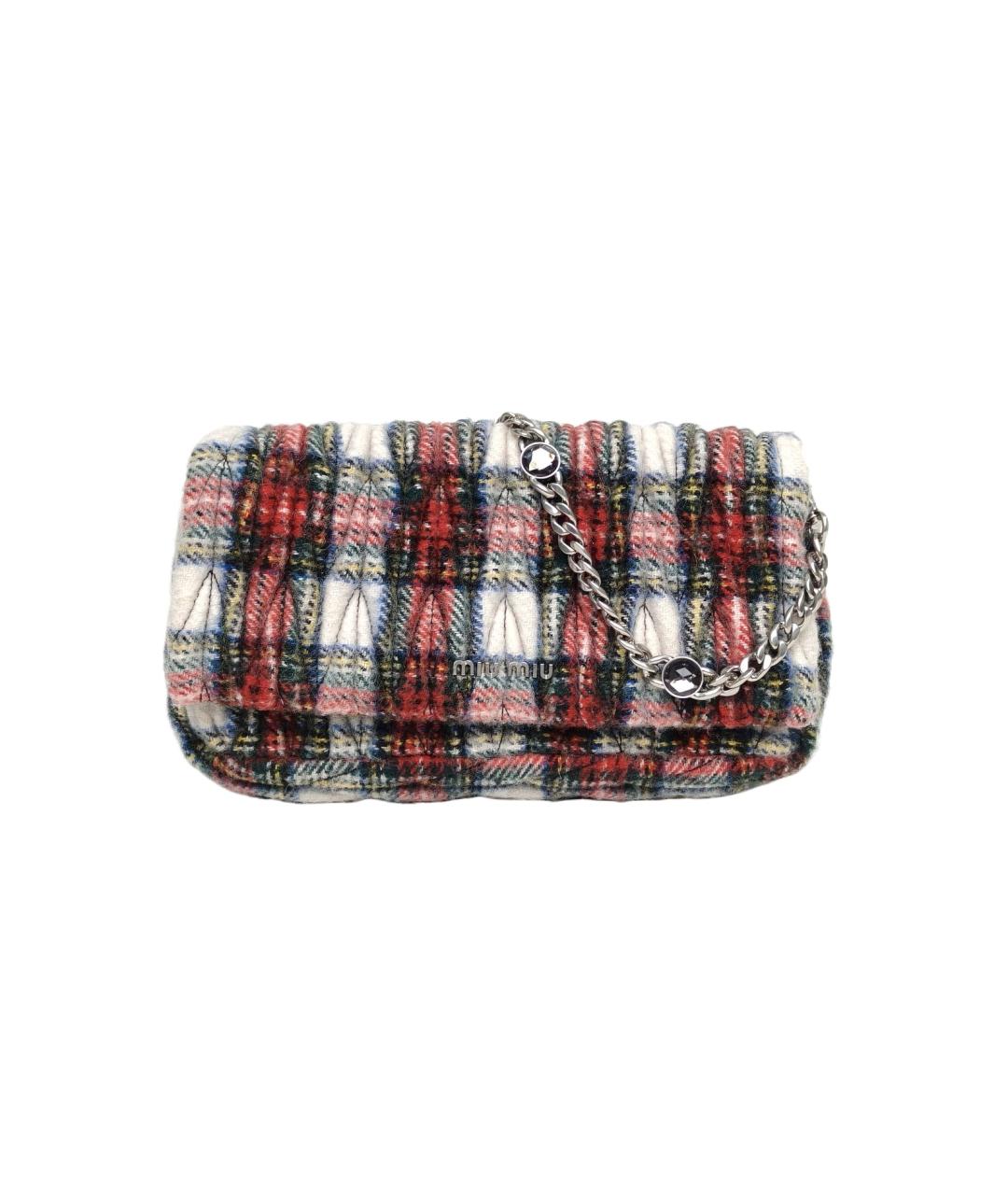 MIU MIU Мульти шерстяная сумка через плечо, фото 10