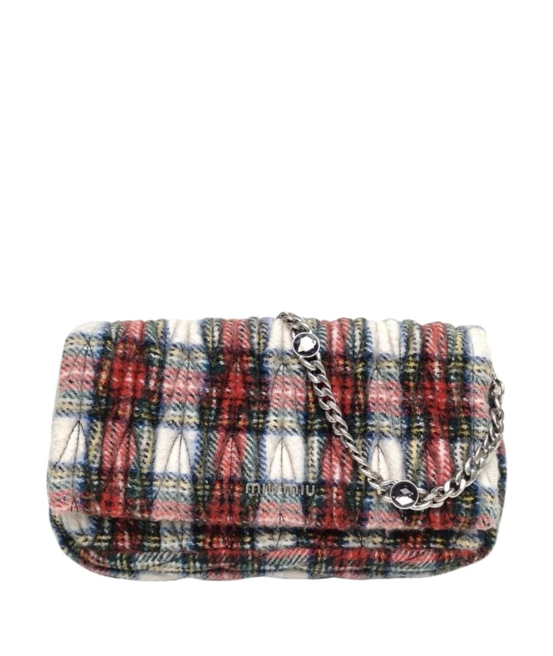 MIU MIU Мульти шерстяная сумка через плечо, фото 1