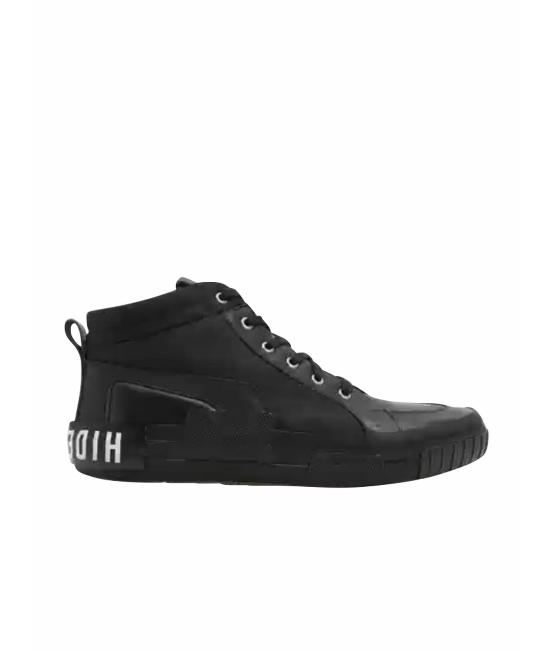 HIDE & JACK Черные кожаные высокие кроссовки / кеды, фото 1