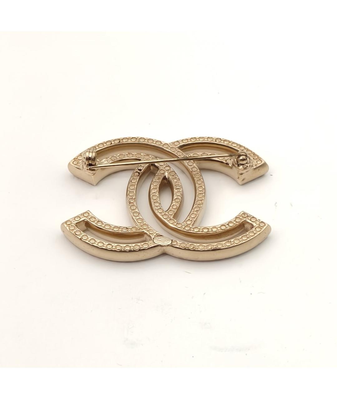 CHANEL Золотая металлическая булавка / брошь, фото 5