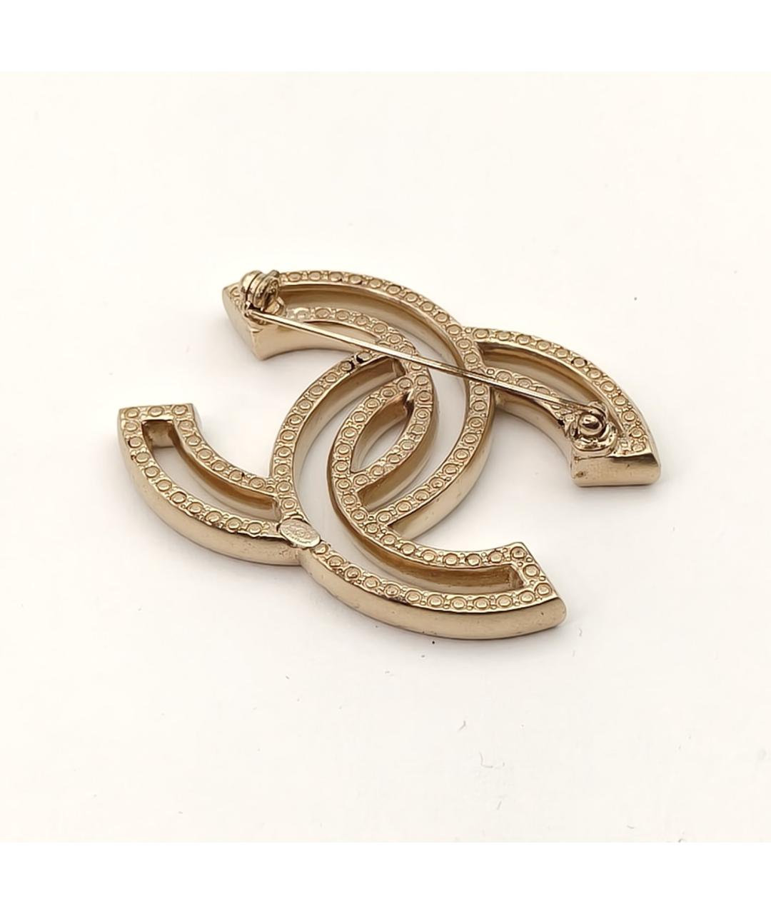 CHANEL Золотая металлическая булавка / брошь, фото 6
