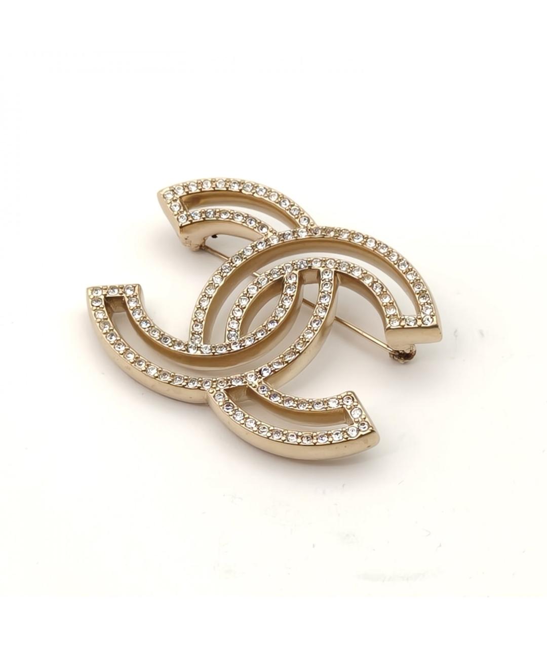 CHANEL Золотая металлическая булавка / брошь, фото 4