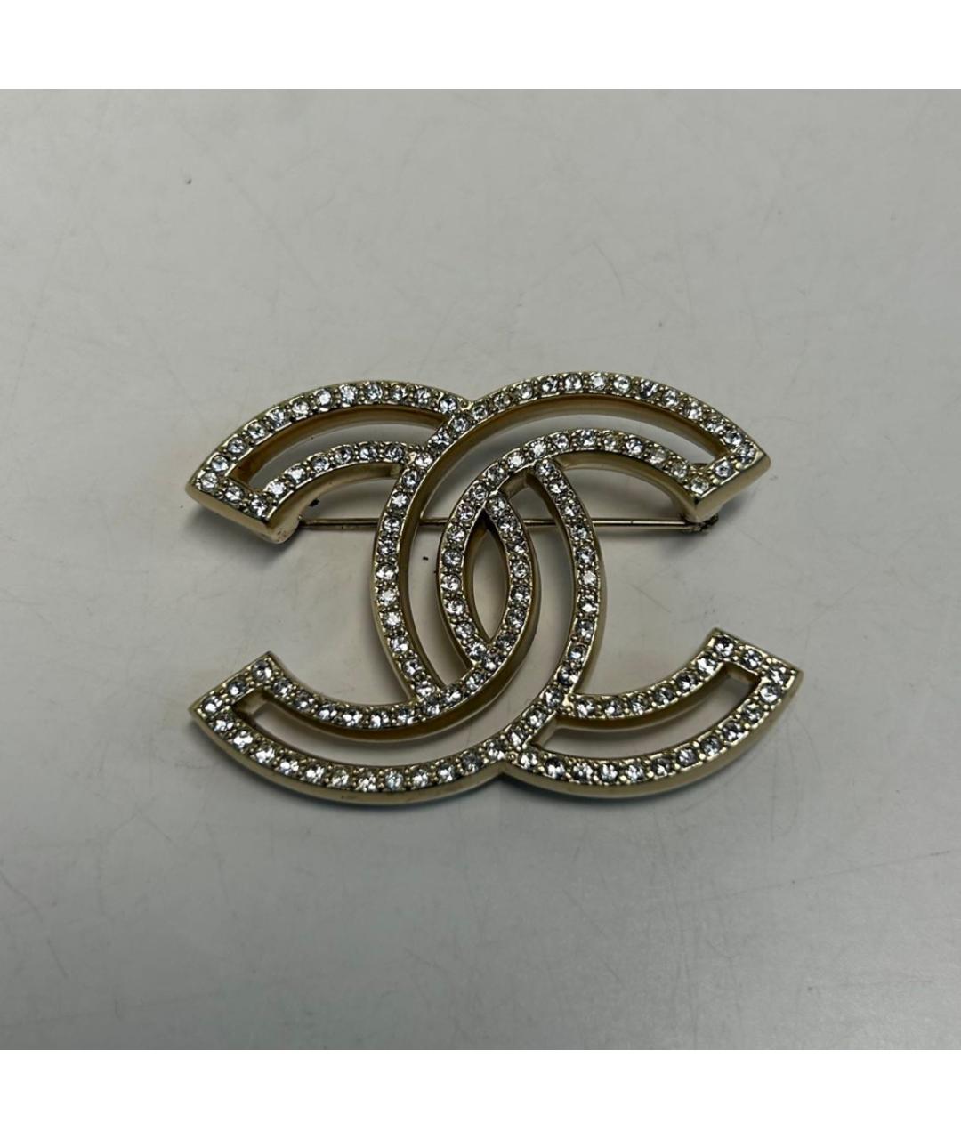 CHANEL Золотая металлическая булавка / брошь, фото 7