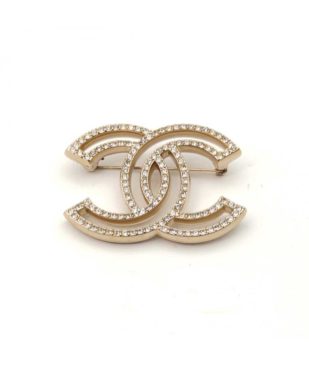 CHANEL Золотая металлическая булавка / брошь, фото 3