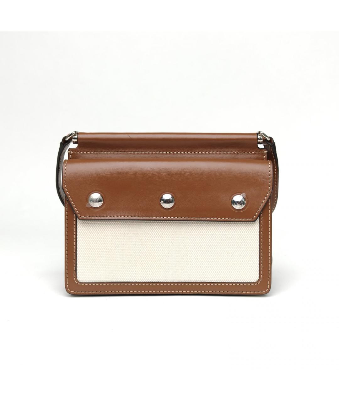 BURBERRY Коричневая кожаная сумка через плечо, фото 4