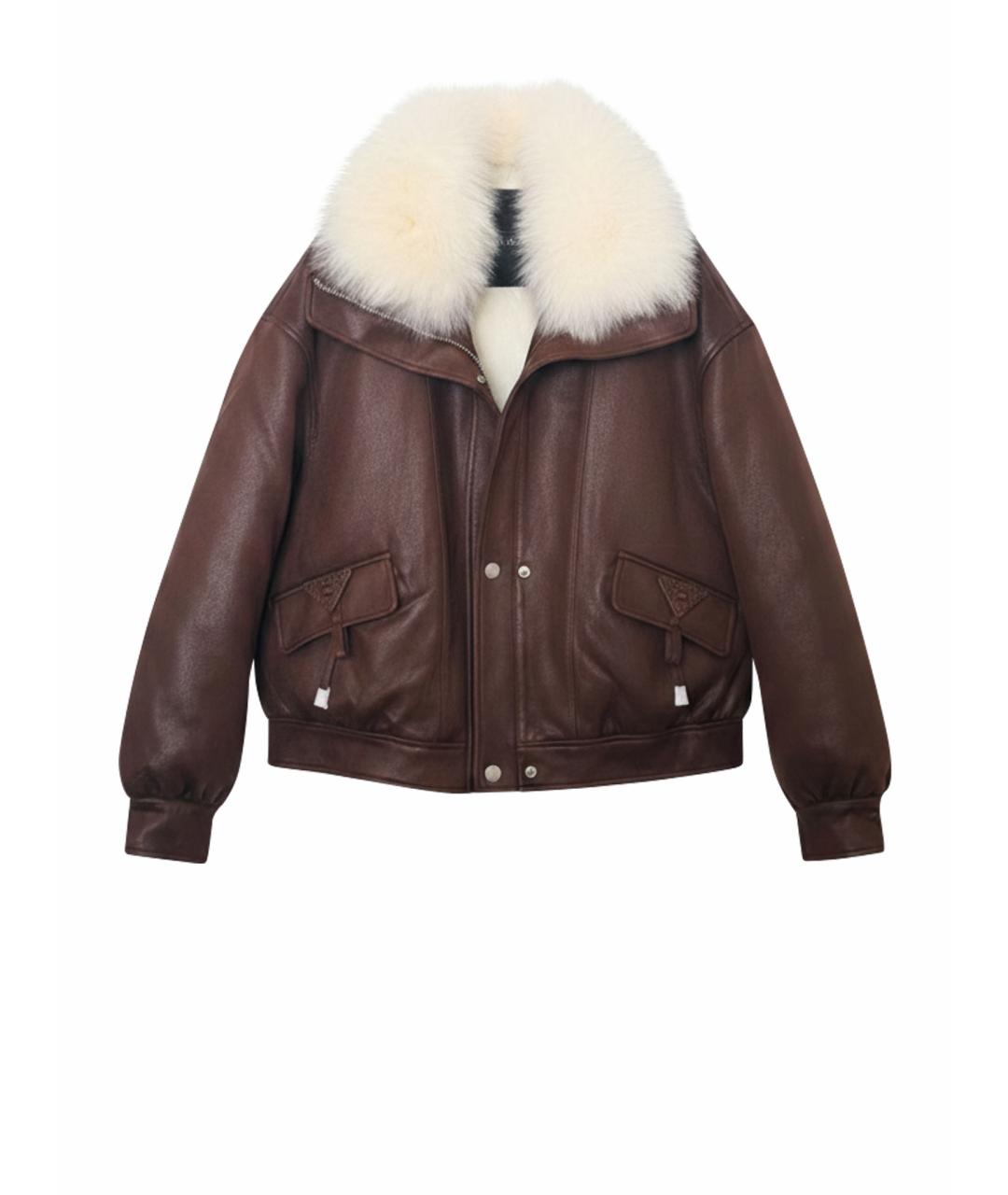 JOHN RICHMOND Коричневая полиэстеровая куртка, фото 1