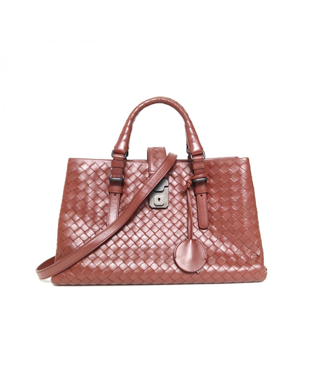 BOTTEGA VENETA Красная кожаная сумка с короткими ручками, фото 2