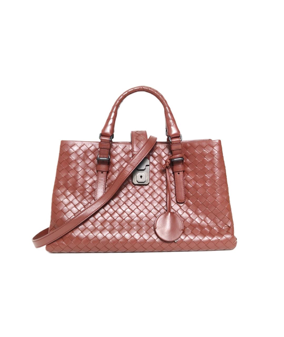 BOTTEGA VENETA Красная кожаная сумка с короткими ручками, фото 10