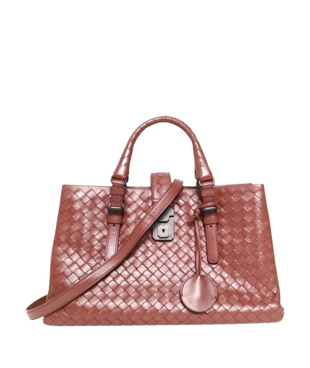 BOTTEGA VENETA Красная кожаная сумка с короткими ручками, фото 1