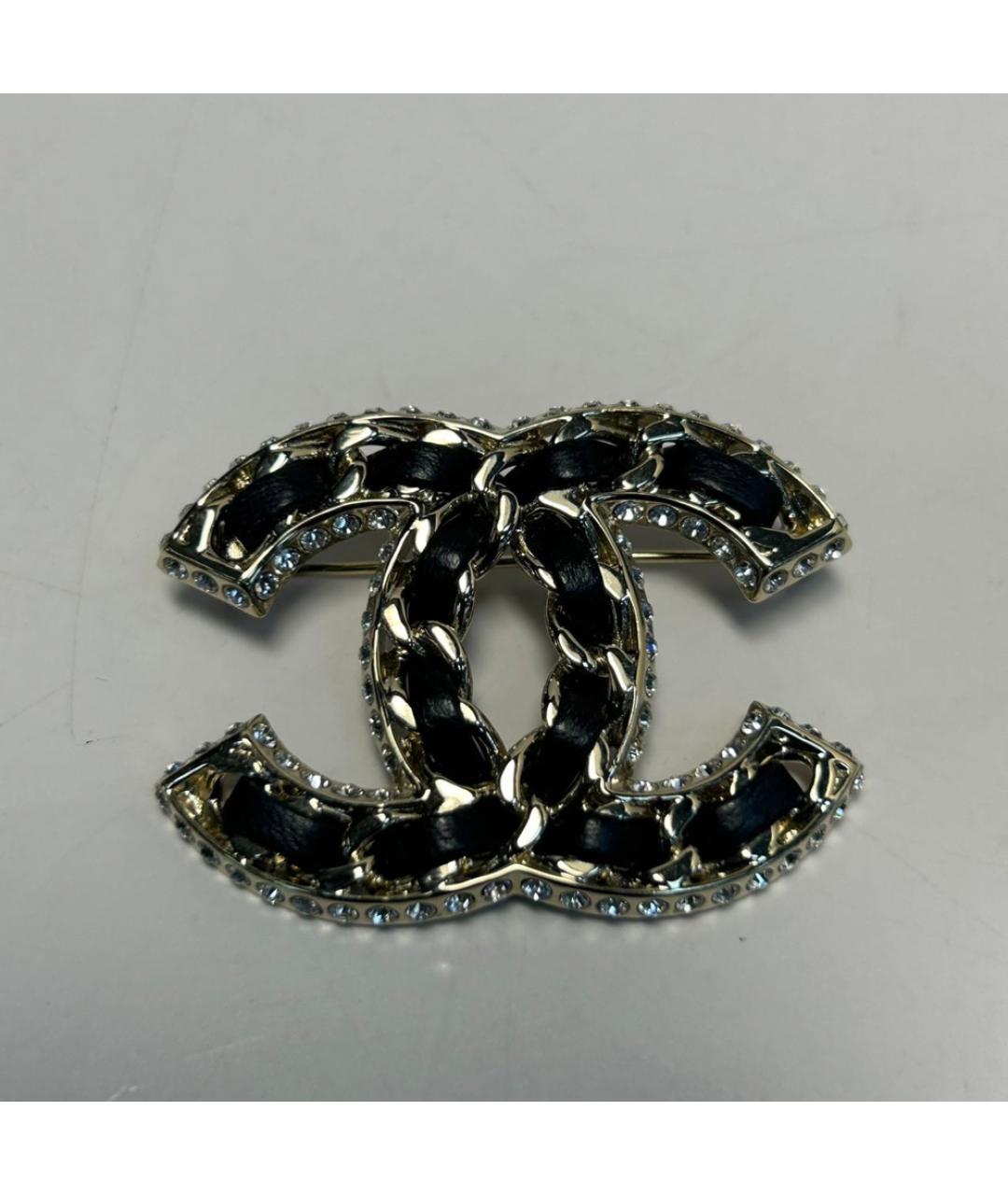 CHANEL Золотая металлическая булавка / брошь, фото 2