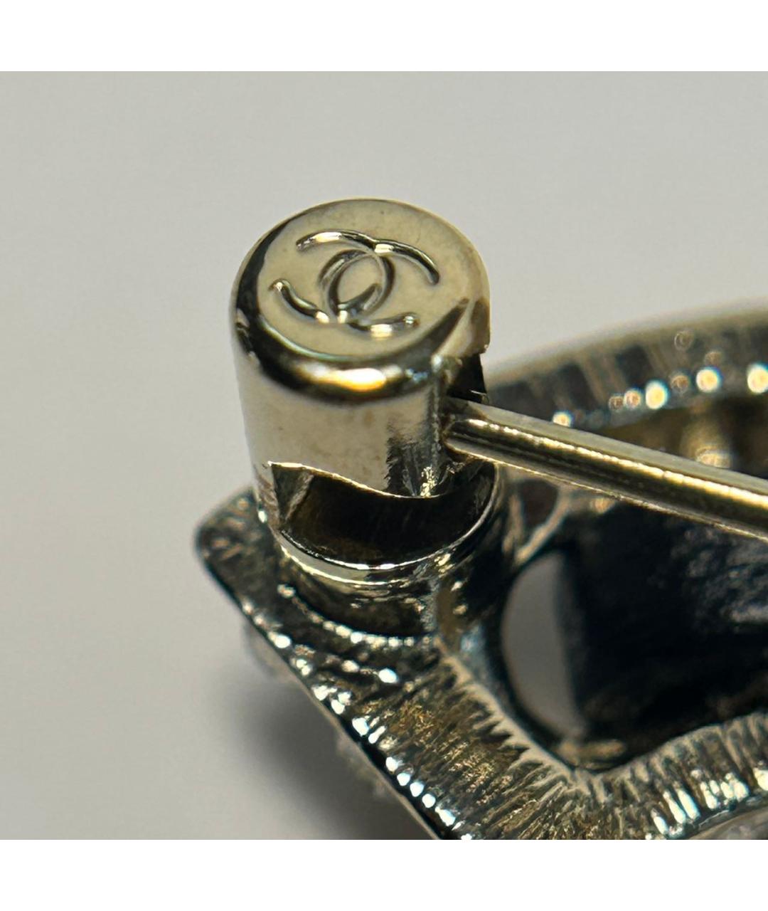 CHANEL Золотая металлическая булавка / брошь, фото 9