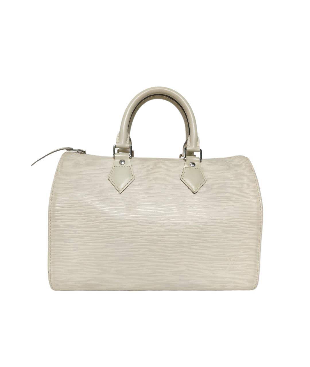 LOUIS VUITTON Белая кожаная сумка с короткими ручками, фото 1