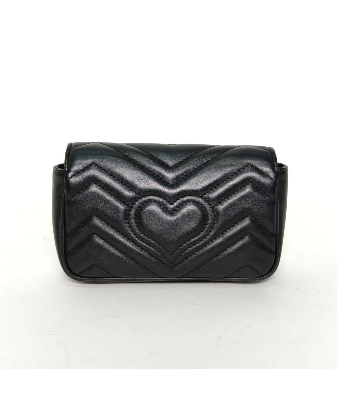 GUCCI Черная кожаная сумка через плечо, фото 4