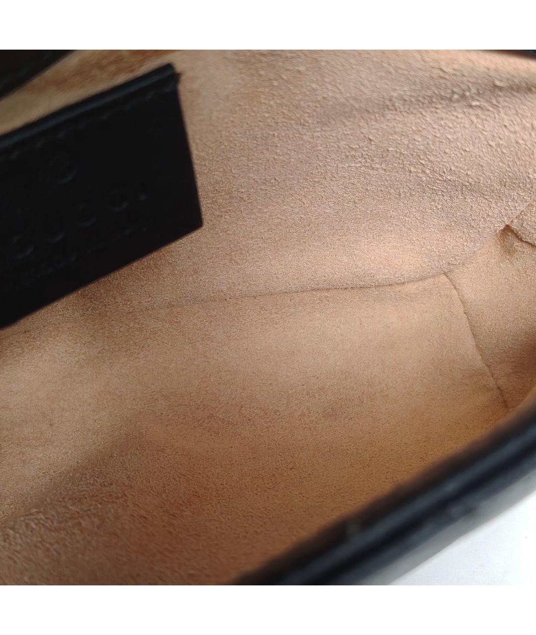 GUCCI Черная кожаная сумка через плечо, фото 8