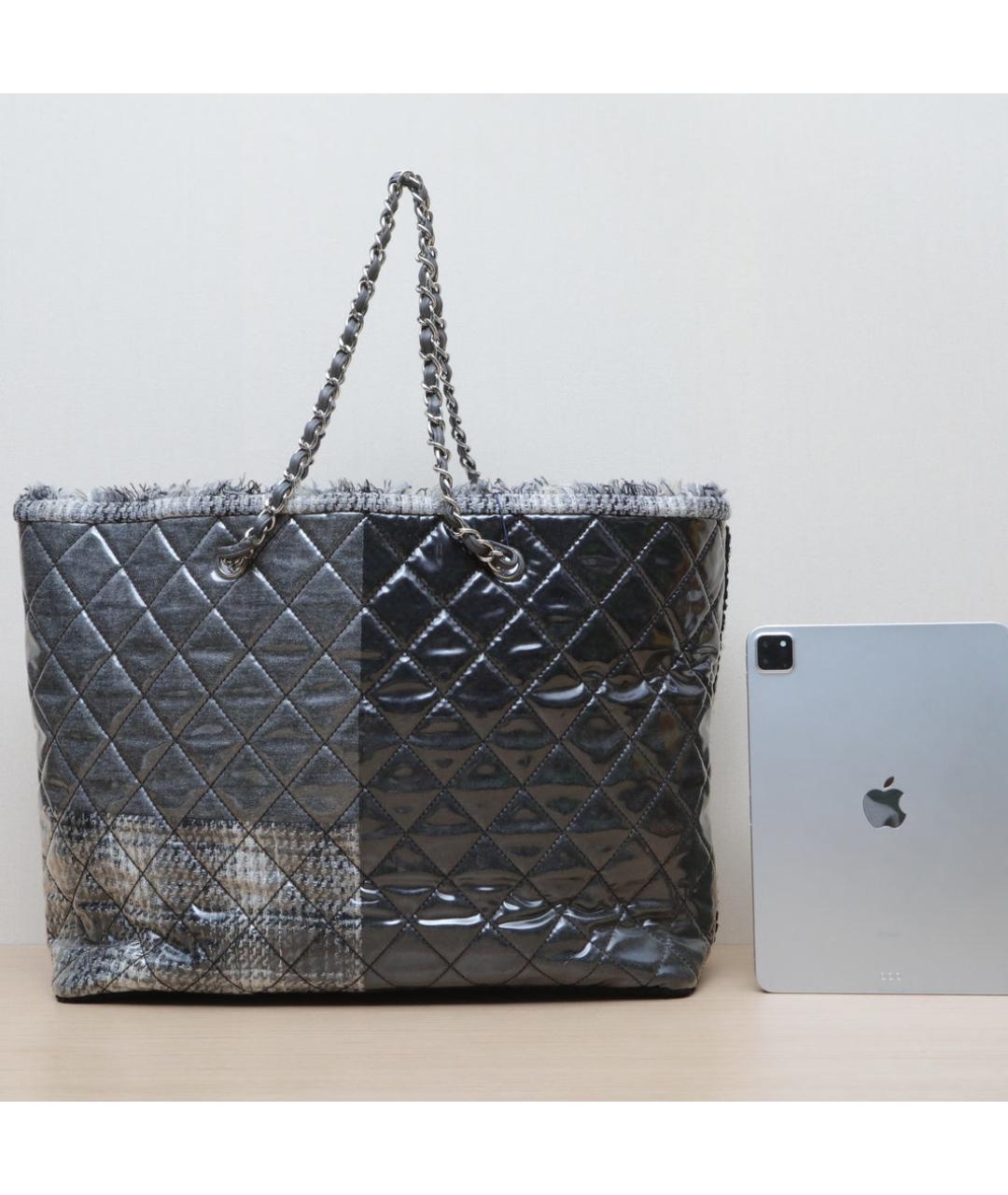 CHANEL Серая сумка тоут, фото 7