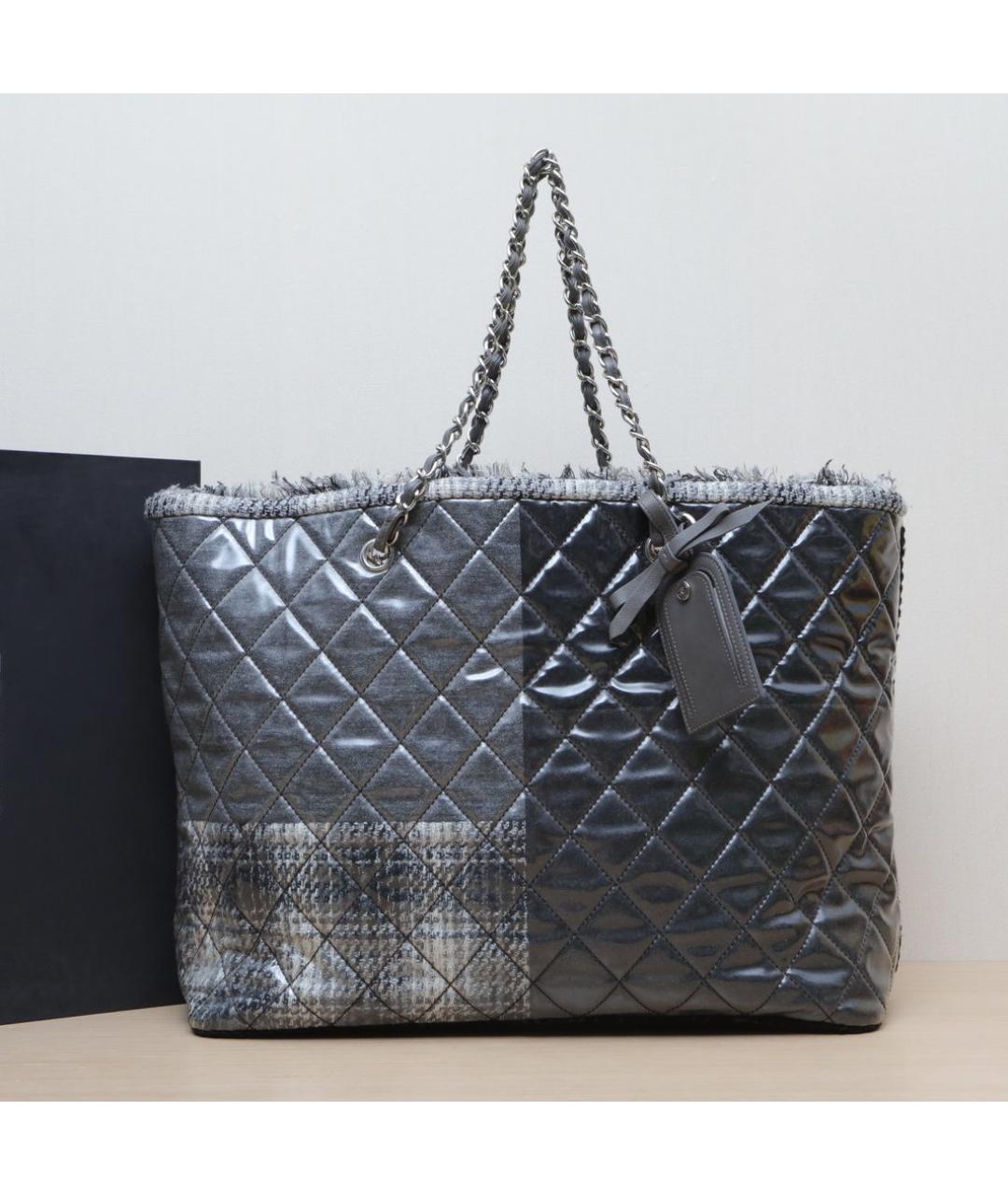 CHANEL Серая сумка тоут, фото 2